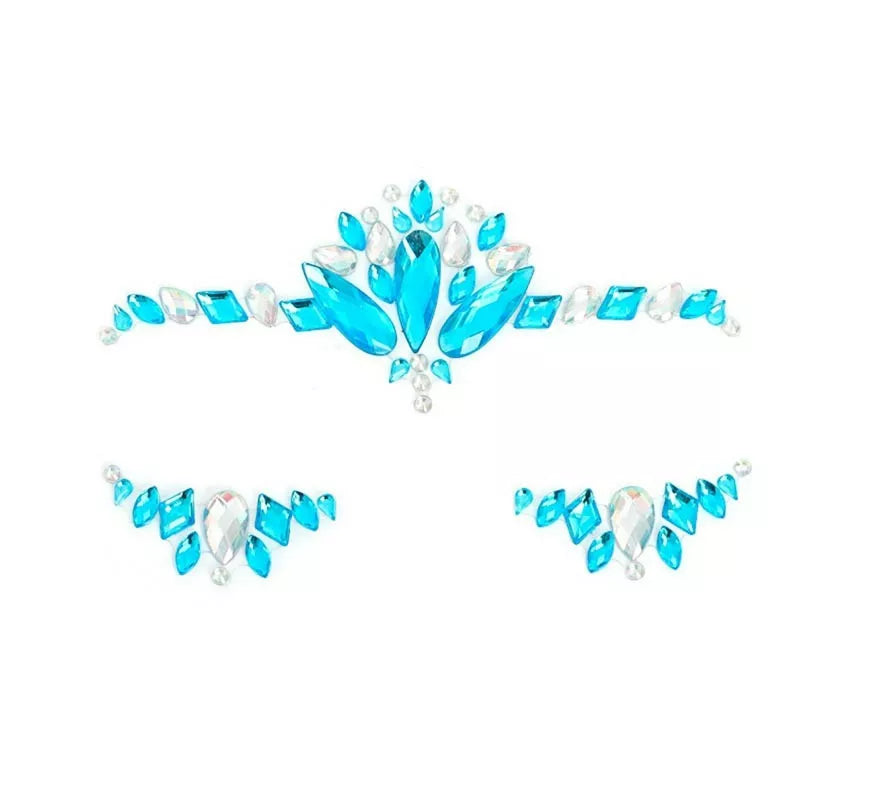 Translation missing: es.Joyas Faciales gotas azul mar y plateado