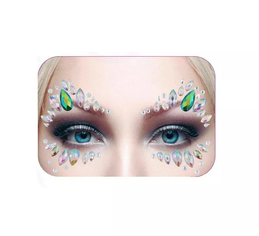 Translation missing: es.Joyas Faciales gotas plateadas holográfico brillantes