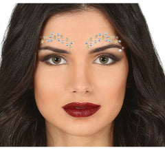 Joyas Faciales Pestañas y Cejas Estrellas doradas