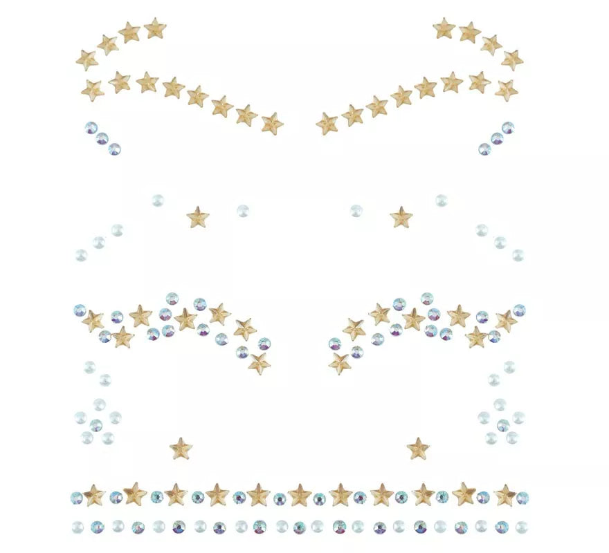 Translation missing: es.Joyas Faciales Pestañas y Cejas Estrellas doradas