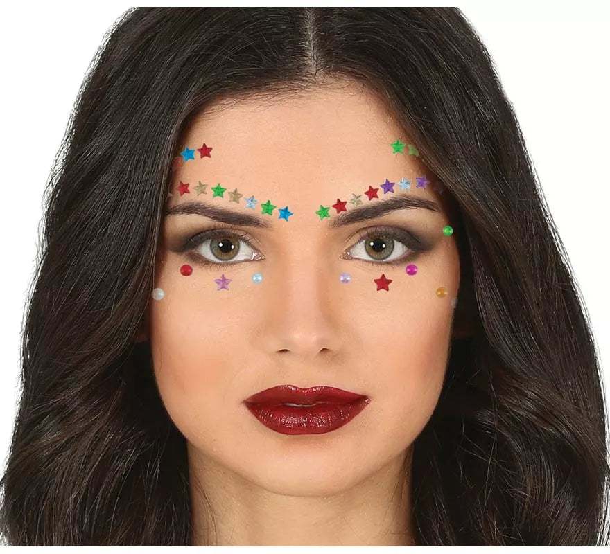 Translation missing: es.Joyas Faciales Pestañas y Cejas Estrellas multicolor