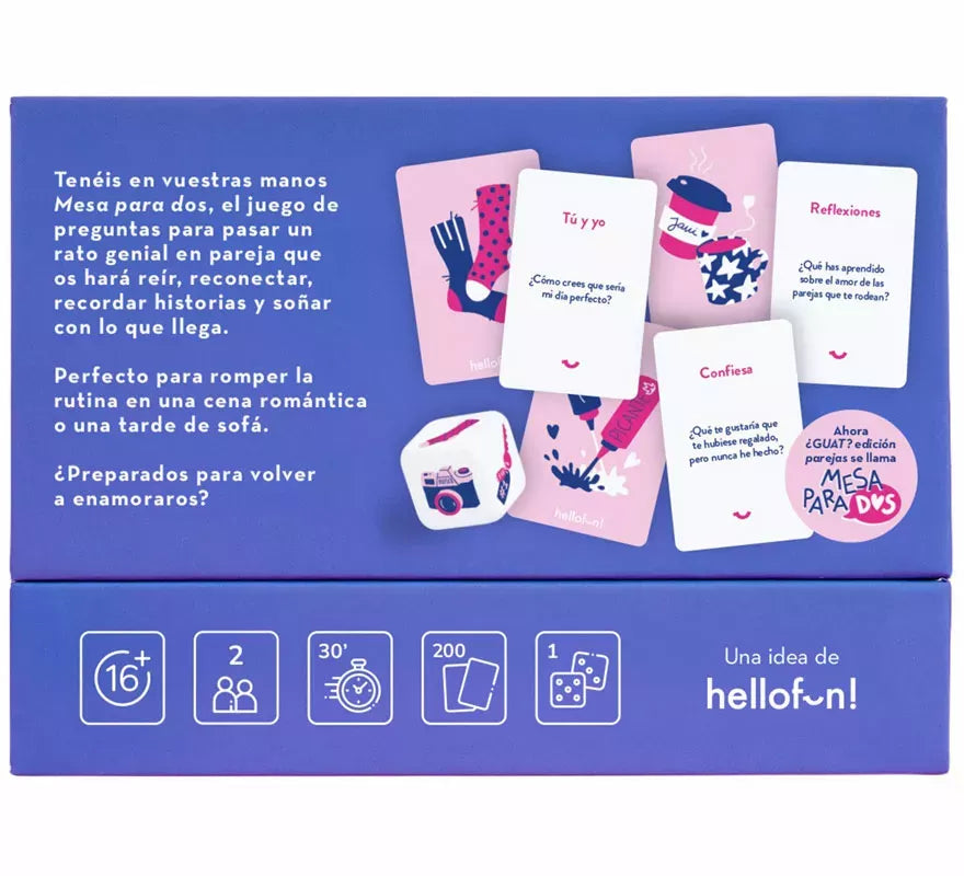 Juego de Cartas Mesa Para Dos