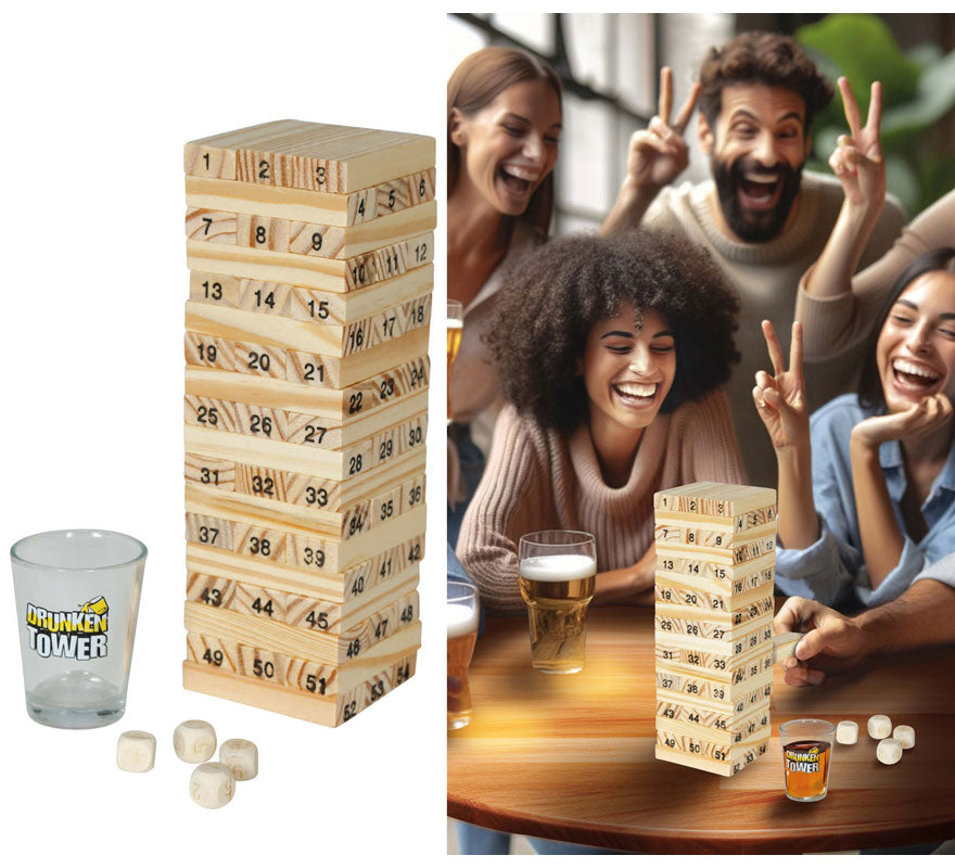 Translation missing: es.Juego de Equilibrio Bloques de madera y 4 Vasitos