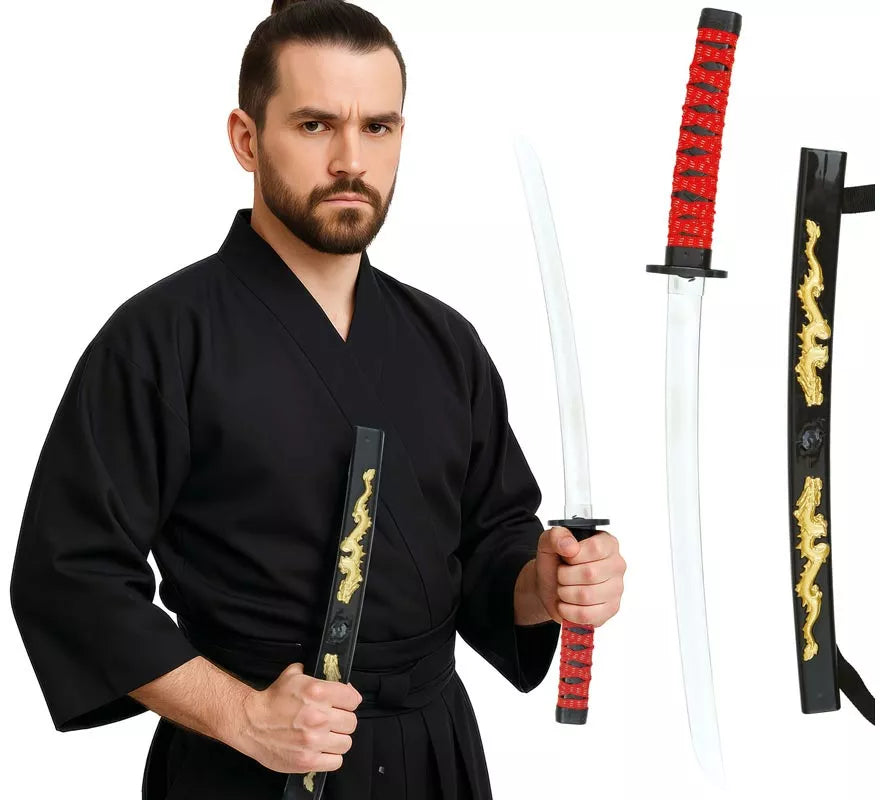 Translation missing: es.Katana con Funda de 60 cm de Plástico de Juguete