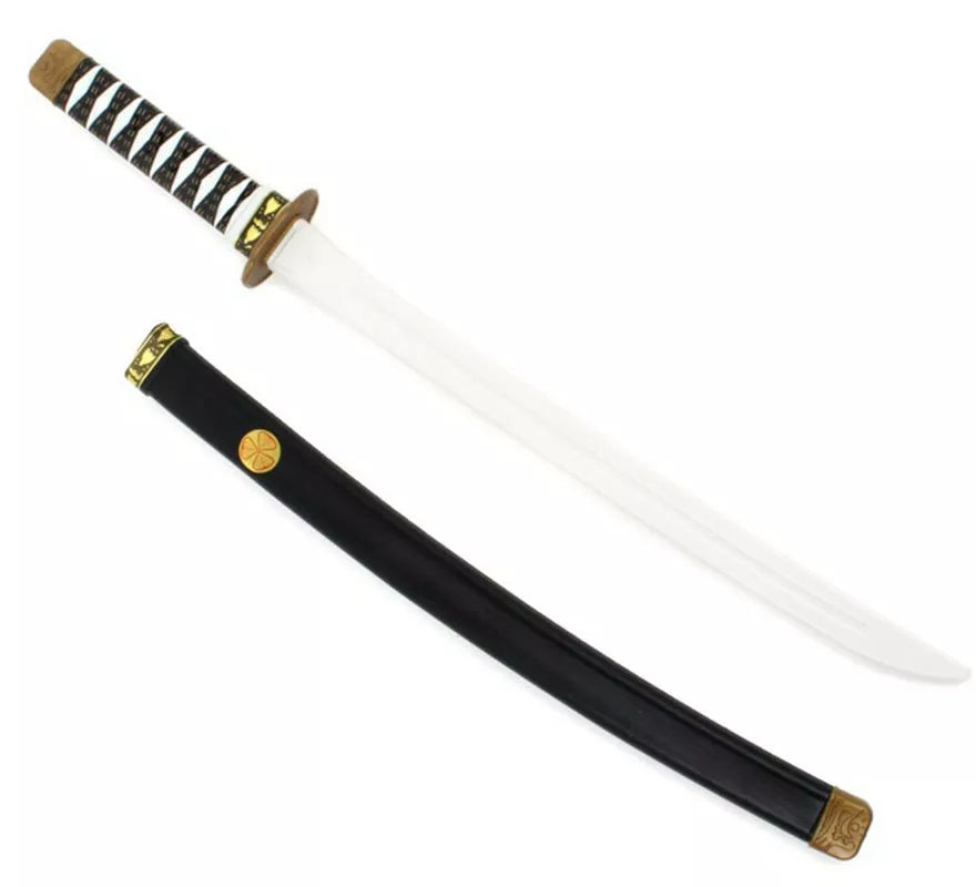 Translation missing: es.Katana Ninja blanca de juguete de 75 cm