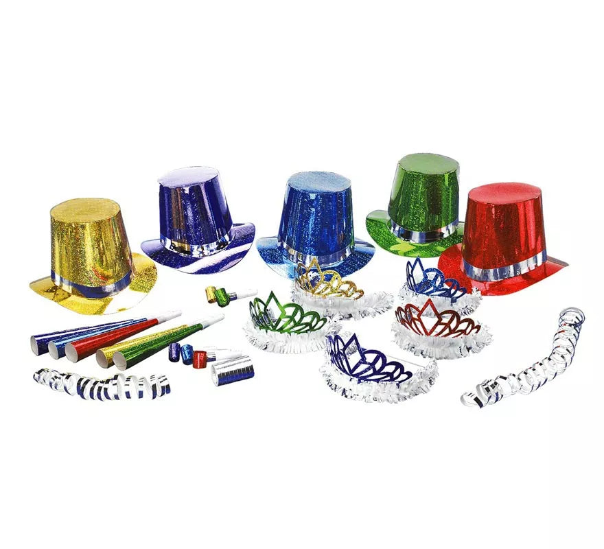 Kit 5 Cotillones Las Vegas Party Holográfico multicolor