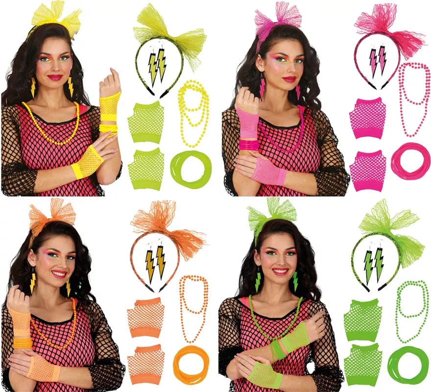 Translation missing: es.Kit Años 80 para mujer en varios colores