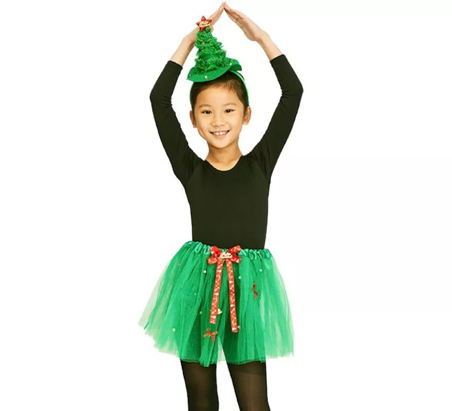Translation missing: es.Kit Árbol Navidad Infantil de 30 cm: Diadema y Tutú de 28 cm