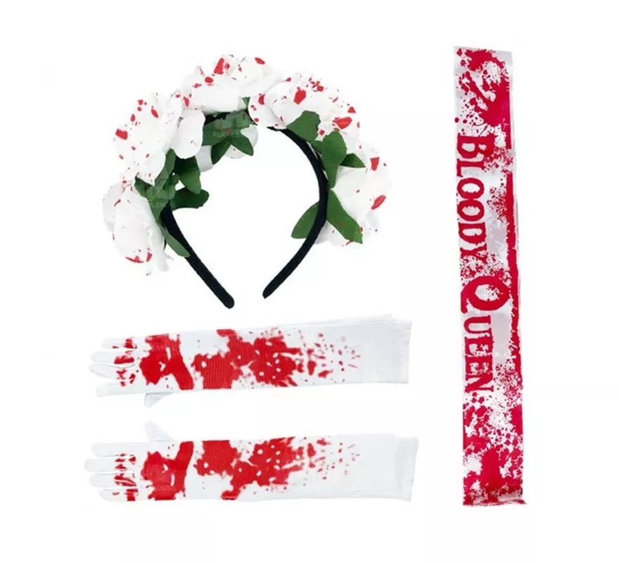 Translation missing: es.Kit Bloody Queen: Diadema, Banda y Guantes