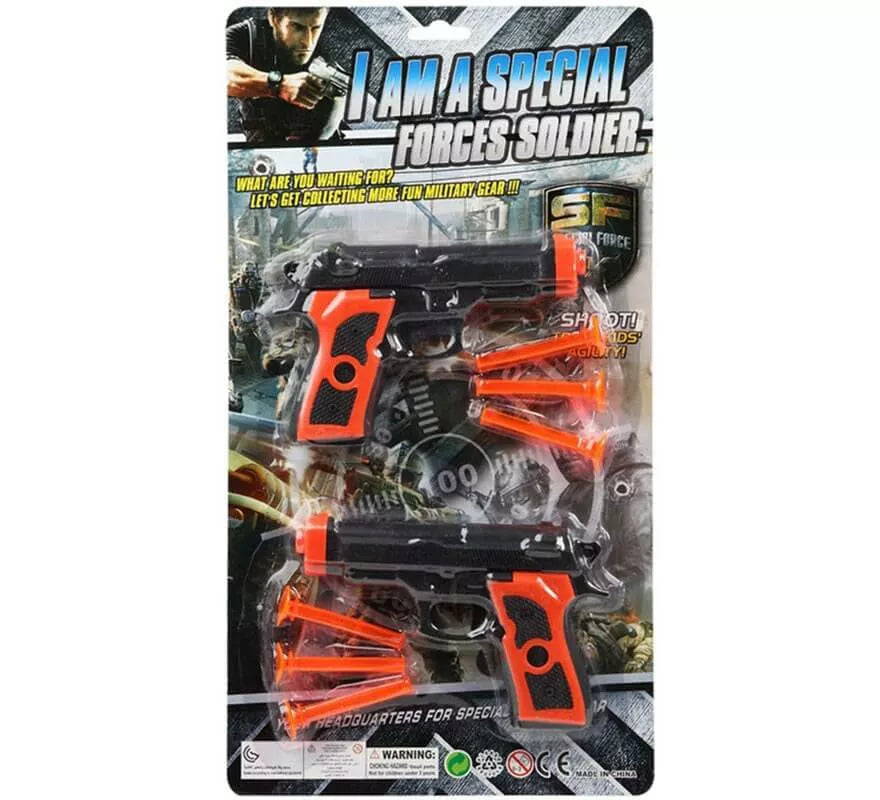Translation missing: es.Kit de 2 Pistolas y 6 Flechas de Policía de 39x21 cm
