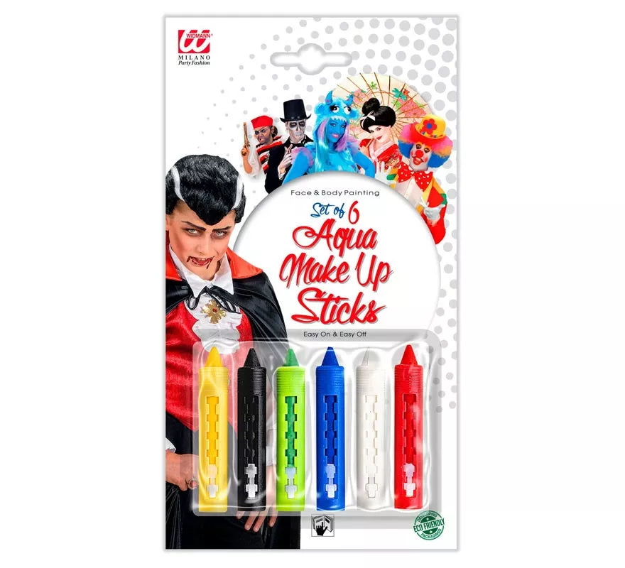 Translation missing: es.Kit de 6 Barras Maquillaje al Agua con Dispensador 18 ml