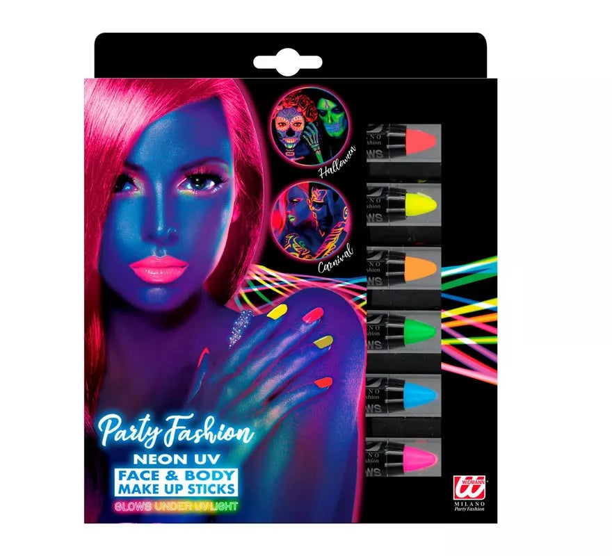 Translation missing: es.Kit de 6 Barras Maquillaje Fluorescente