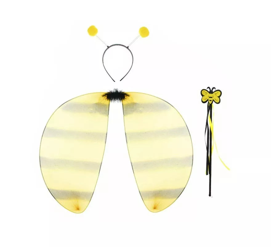 Translation missing: es.Kit de Abeja amarillo y negro: Alas, Diadema y Varita