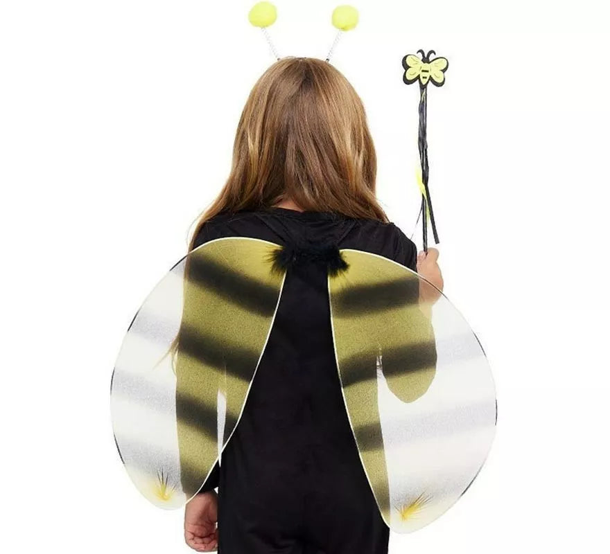 Translation missing: es.Kit de Abeja amarillo y negro: Alas, Diadema y Varita