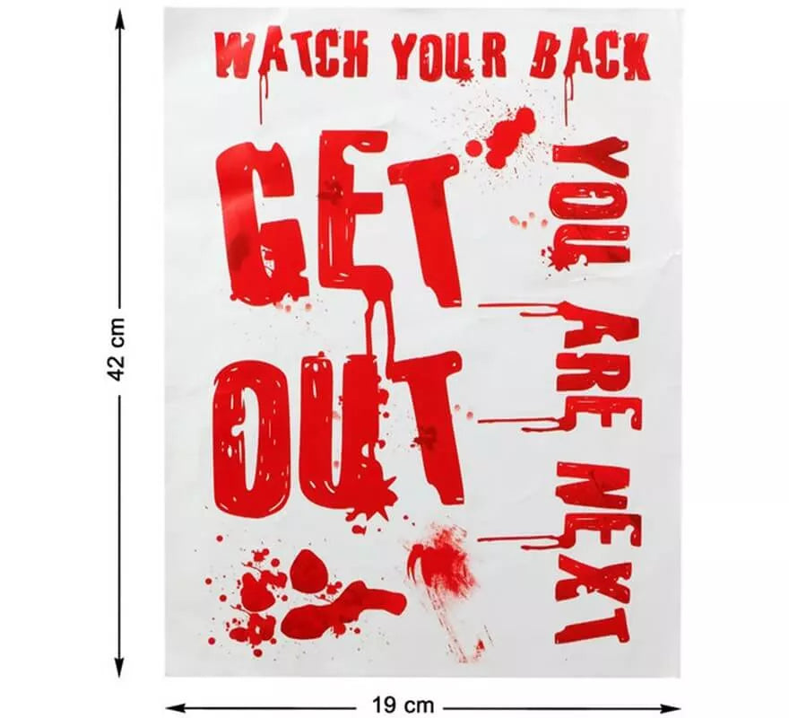 Translation missing: es.Kit de Adhesivas con Sangre para Halloween 42x19 cm