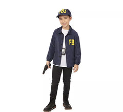 Kit de Agente FBI infantil: Chaqueta y gorra