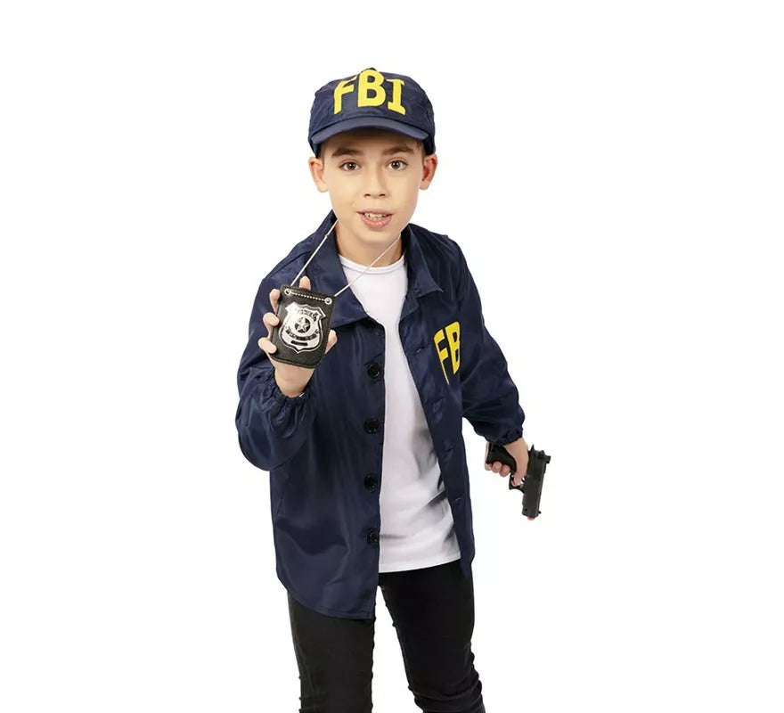 Kit de Agente FBI infantil: Chaqueta y gorra
