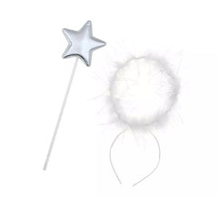 Kit de Ángel blanco: Varita y Diadema