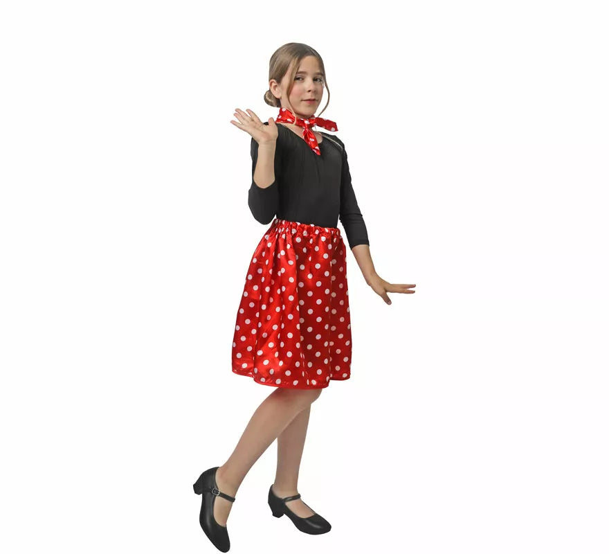 Translation missing: es.Kit de Años 50 de rasete para niña: Pañuelo y Falda