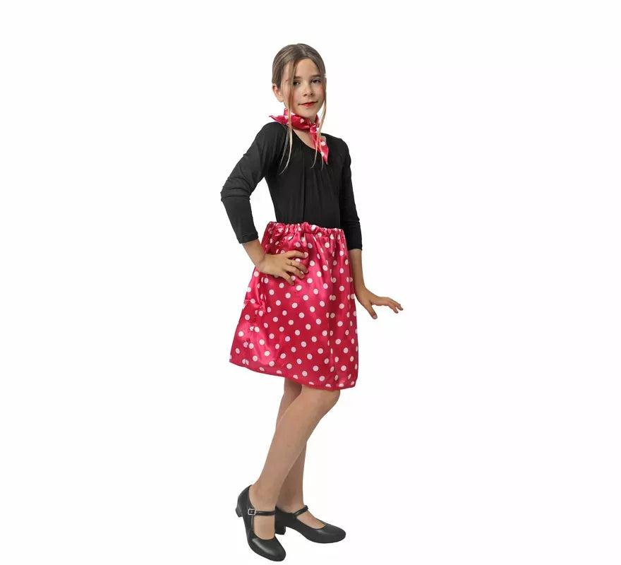 Translation missing: es.Kit de Años 50 de rasete para niña: Pañuelo y Falda
