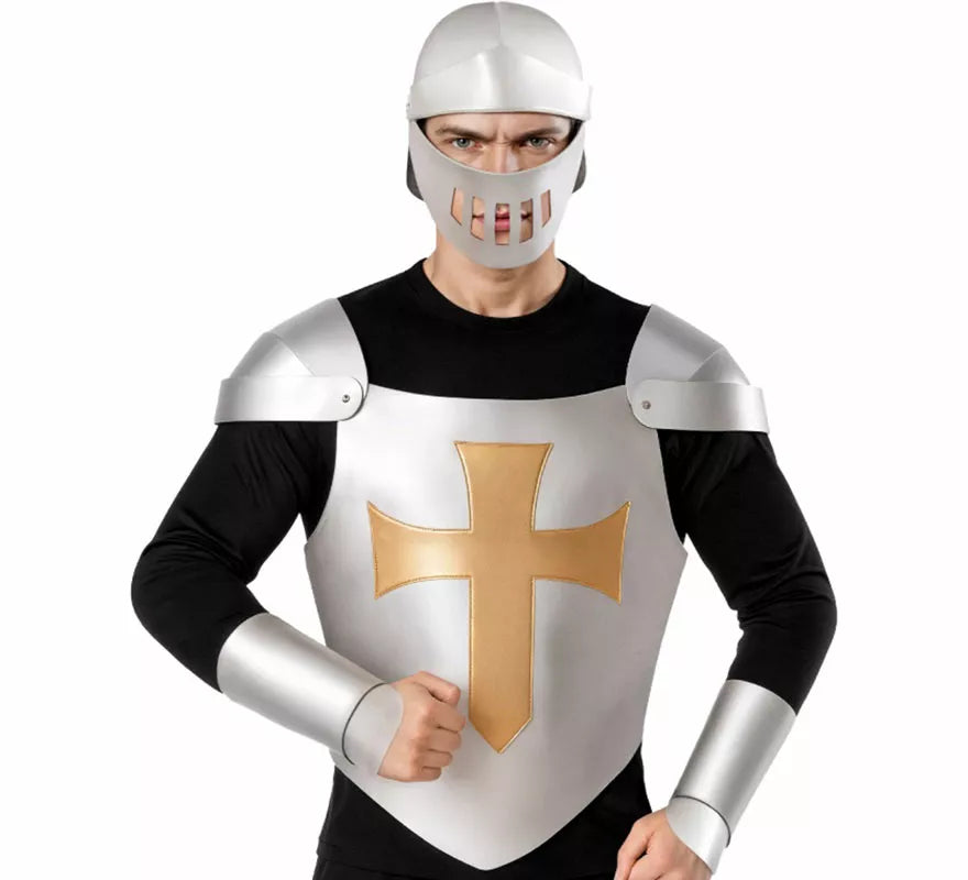 Translation missing: es.Kit de Armadura Medieval plateada para hombre