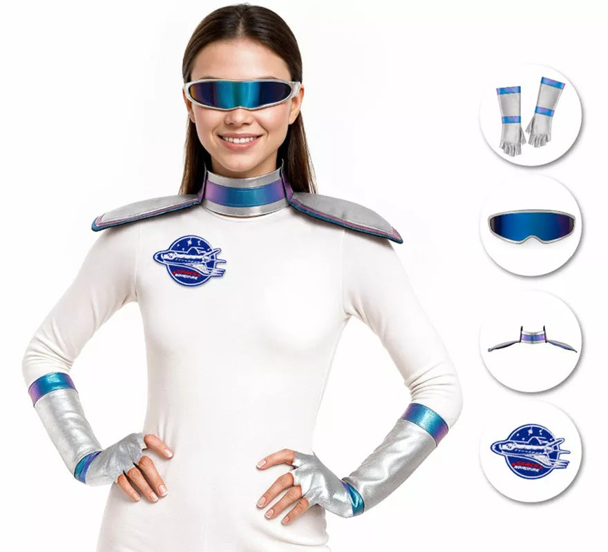 Kit de Astronauta: Guantes, Gafas, Hombreras y Placa