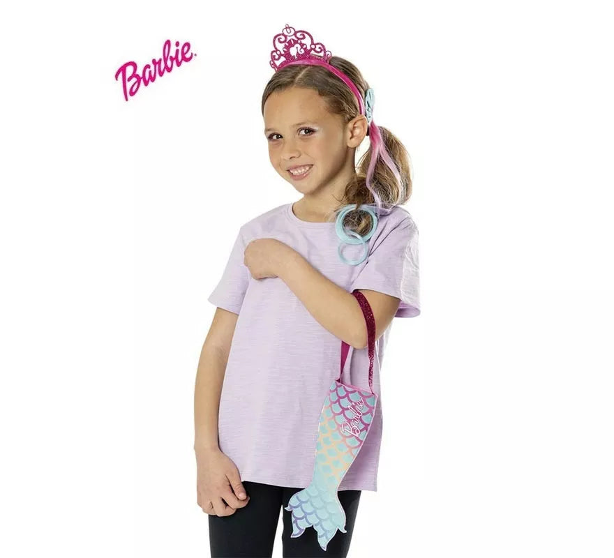 Translation missing: es.Kit de Barbie Sirena infantil: Bolso, diadema y tocado
