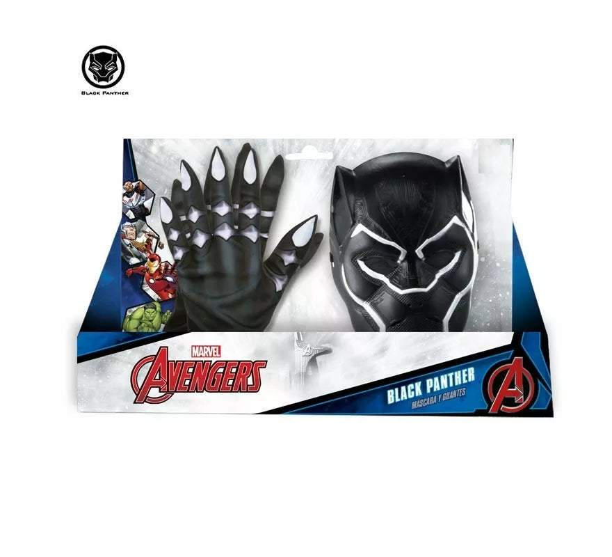 Translation missing: es.Kit de Black Panther infantil: Guantes y Máscara