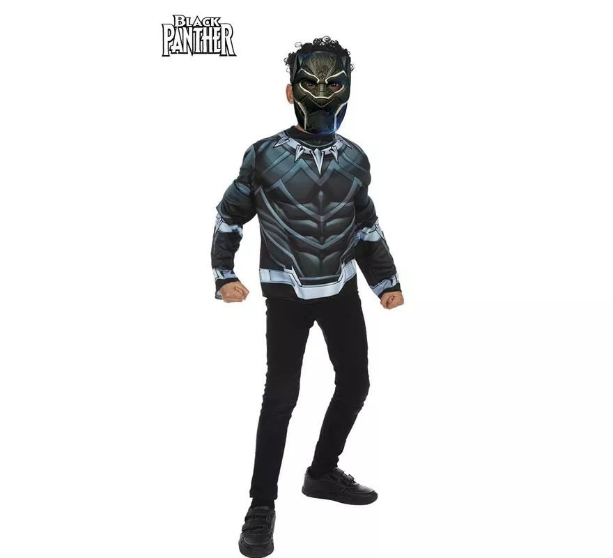 Translation missing: es.Kit de Black Panther infantil: Top y Máscara