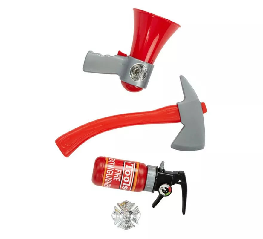 Translation missing: es.Kit de Bombero infantil: Extintor, Placa, Megáfono y Martillo