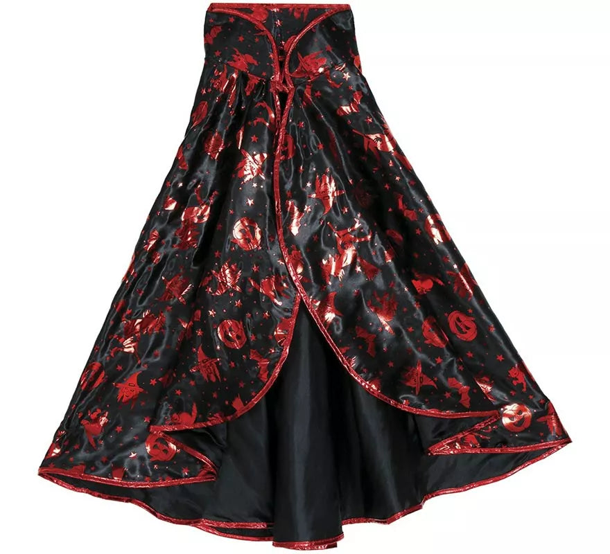 Translation missing: es.Kit de Bruja negro y rojo Infantil: Capa y Sombrero