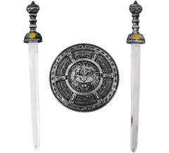 Kit de Caballero: Escudo y 2 Espadas de 49x6 cm de plástico
