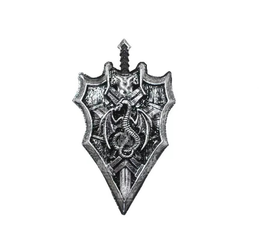 Translation missing: es.Kit de Caballero Medieval: Escudo y Espada dragón de juguete de 61 cm