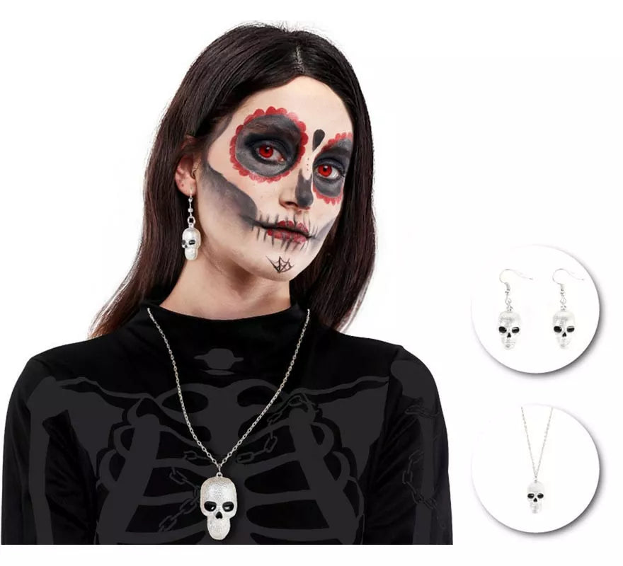 Translation missing: es.Kit de Calavera: Collar y Pendientes