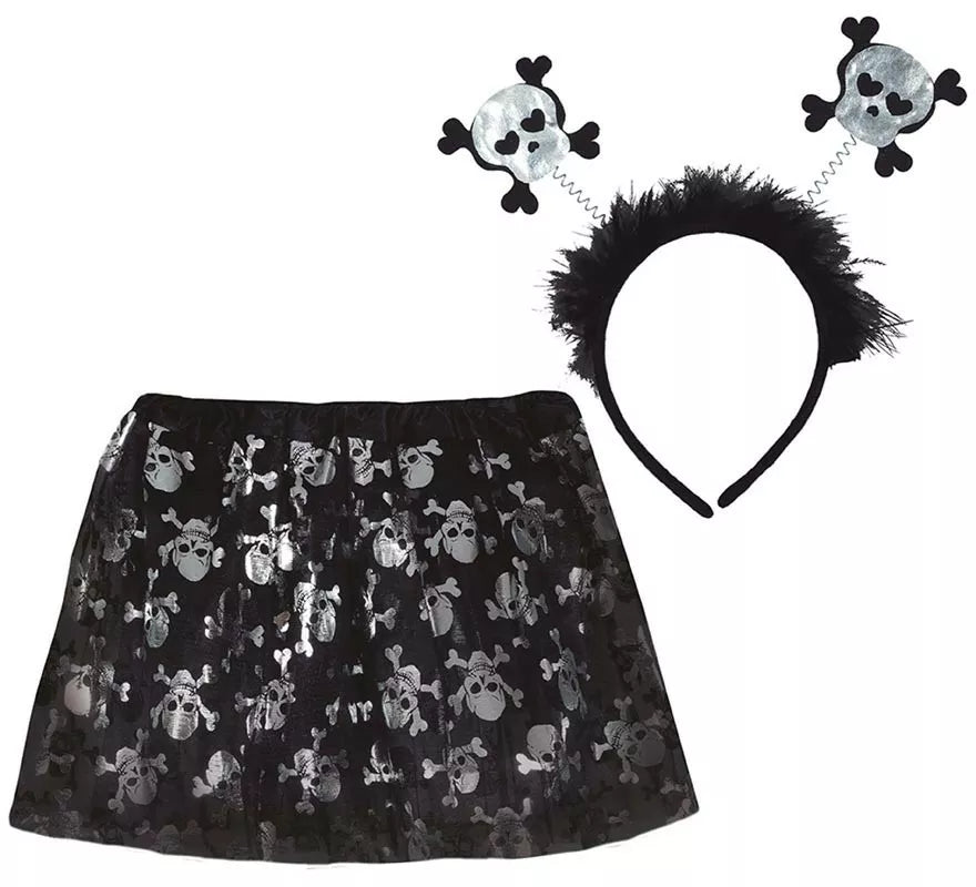 Translation missing: es.Kit de Calaveras Infantil: Tutú y Diadema 30 cm