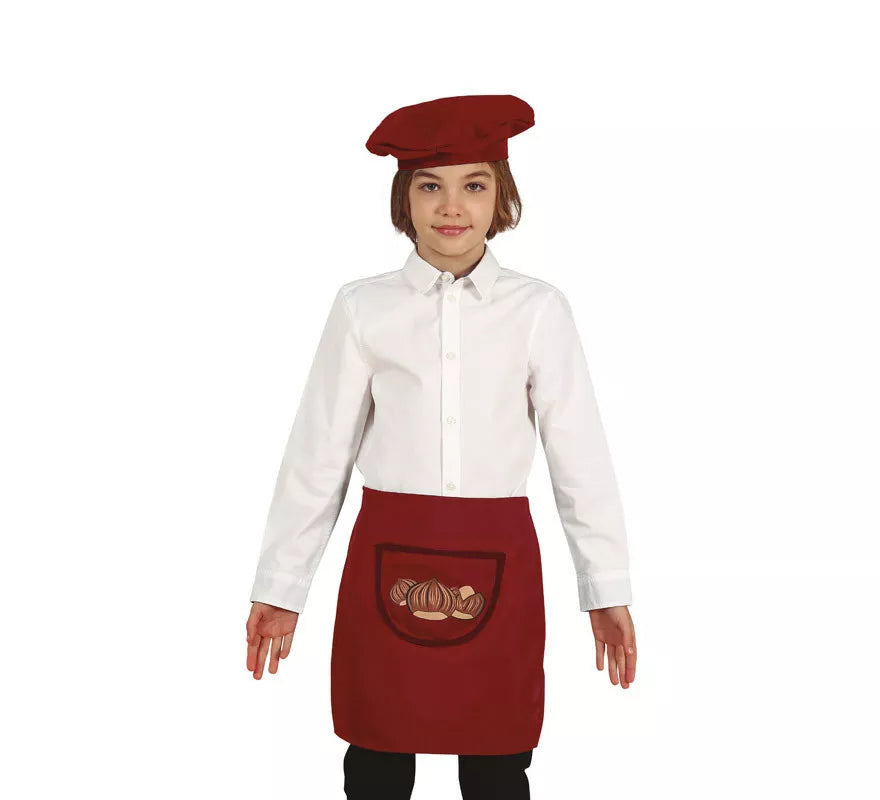 Translation missing: es.Kit de Castañero Infantil: Boina y Delantal Marrón