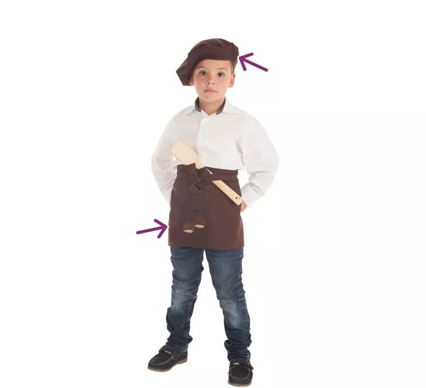 Translation missing: es.Kit de Castañero para niño: Delantal y Boina