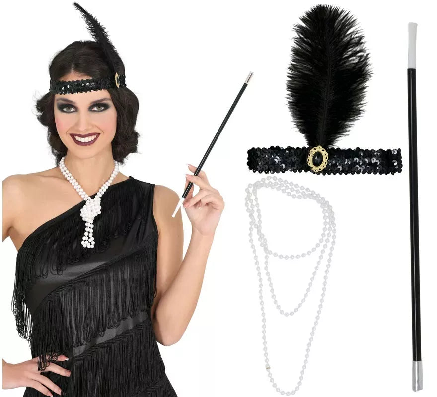 Translation missing: es.Kit de Charlestón de 3 Accesorios para mujer