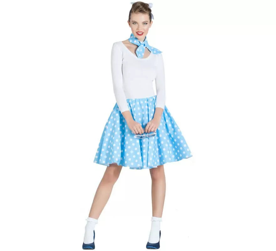 Translation missing: es.Kit de Chica Pin Up Azul para mujer: Falda y Pañuelo