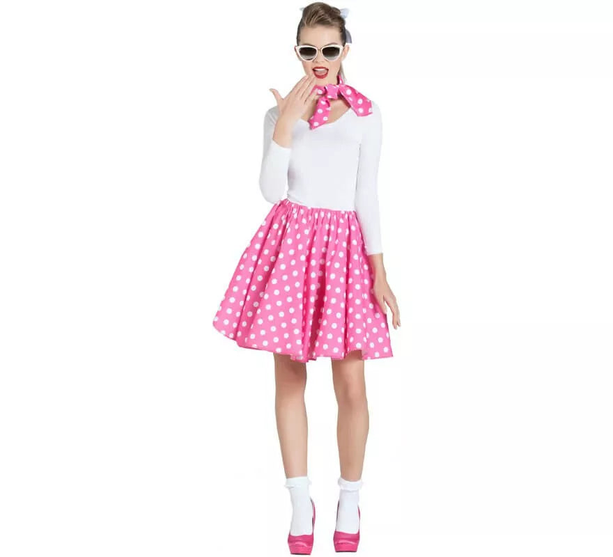 Translation missing: es.Kit de Chica Pin Up Rosa para mujer: Falda y Pañuelo