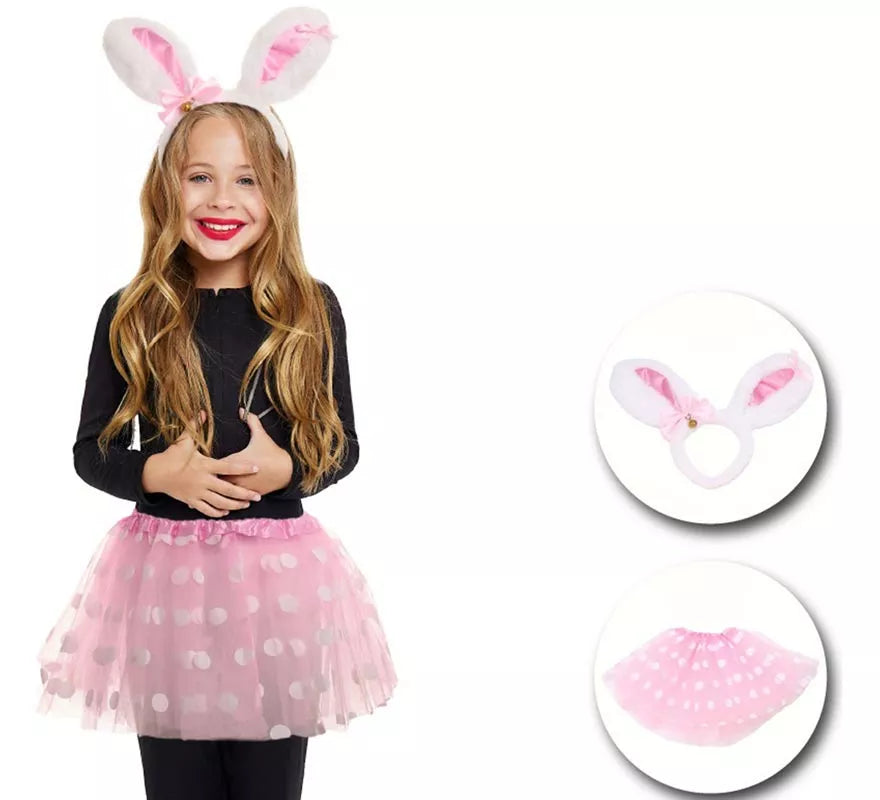 Translation missing: es.Kit de Conejita Lunares infantil: Tutú y Diadema