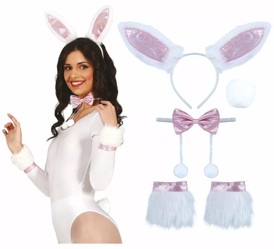 Translation missing: es.Kit de Conejita: Orejas, Pajarita, Muñequeras y Cola