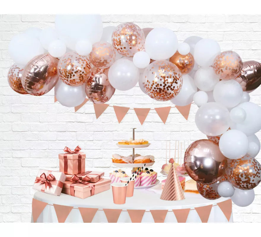 Translation missing: es.Kit de Decoración con Globos Oro Rosa