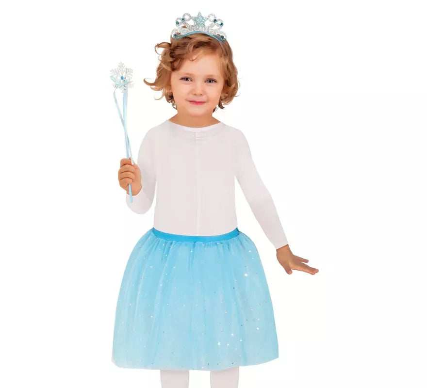 Translation missing: es.Kit de Hada azul infantil: Diadema, Varita y Tutú