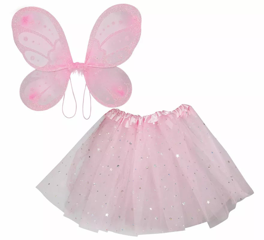 Translation missing: es.Kit de Hada rosa infantil: Alas y falda