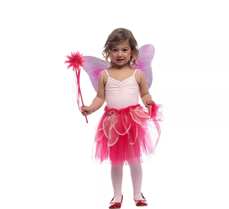 Translation missing: es.Kit de Hada rosa oscuro con alas para niña