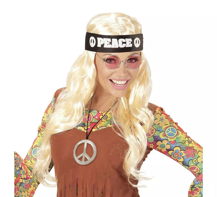 Translation missing: es.Kit de Hippie Peace adulto: Cinta, gafas y collar