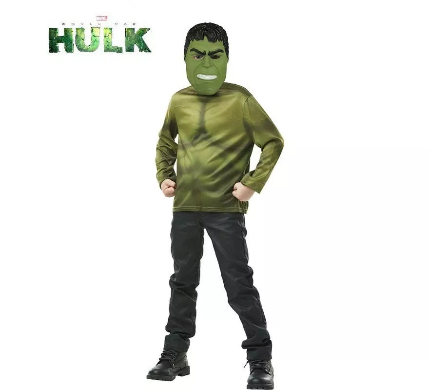 Translation missing: es.Kit de Hulk infantil: Top simulado y Máscara