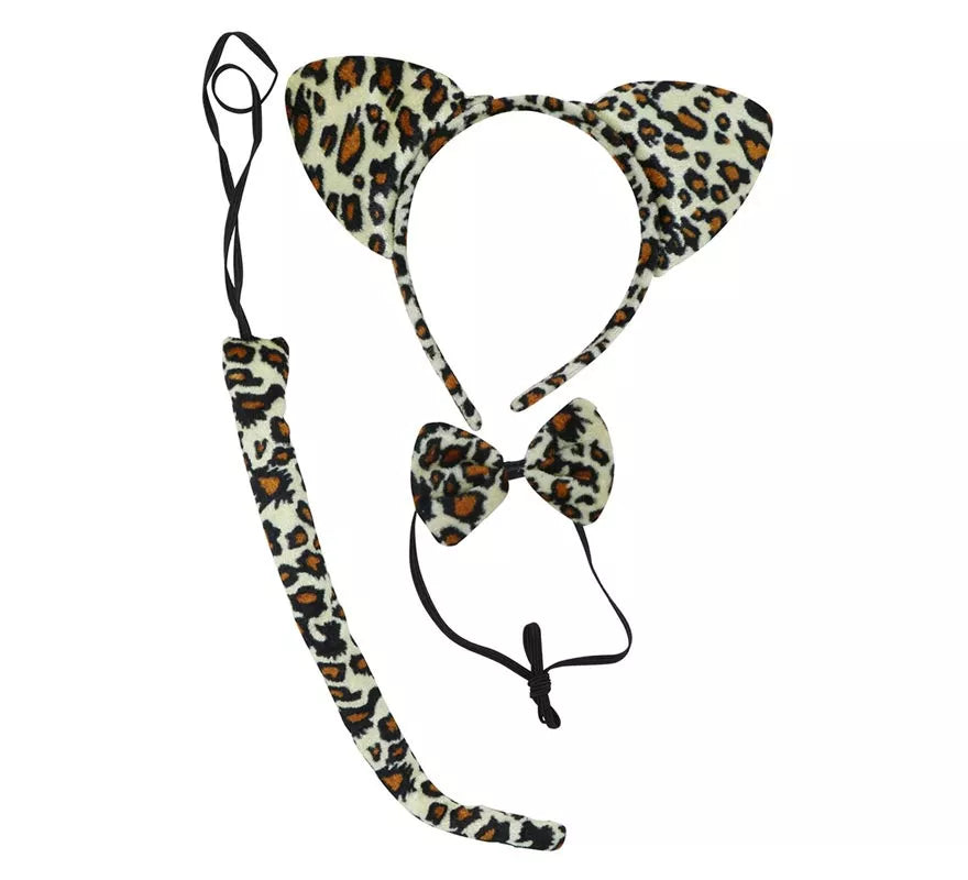 Translation missing: es.Kit de Leopardo: Oreja, Pajarita y Cola