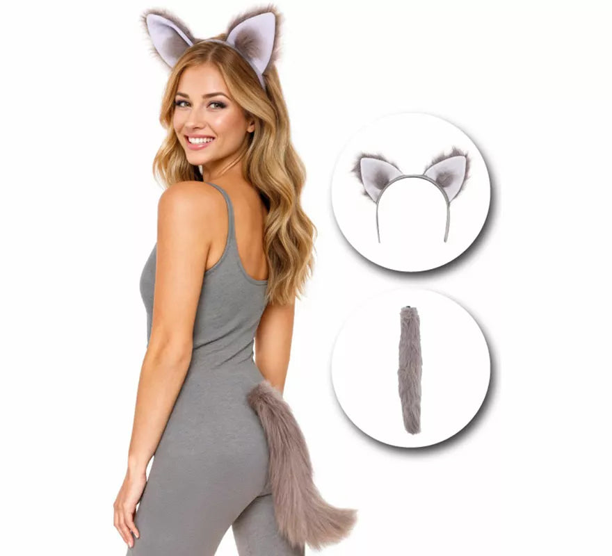 Translation missing: es.Kit de Lobo para mujer: Diadema y Cola